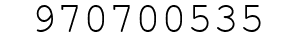 Number 970700535.