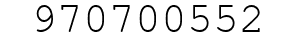 Number 970700552.
