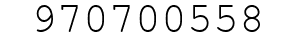 Number 970700558.