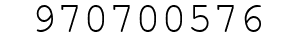 Number 970700576.