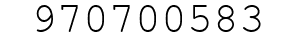 Number 970700583.