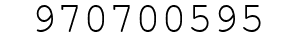 Number 970700595.