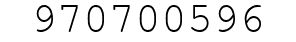 Number 970700596.