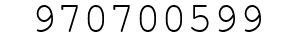 Number 970700599.