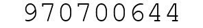 Number 970700644.