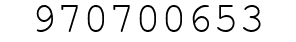 Number 970700653.