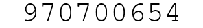 Number 970700654.