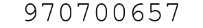 Number 970700657.