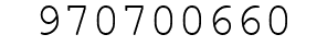 Number 970700660.