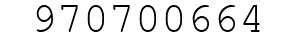 Number 970700664.