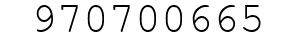 Number 970700665.