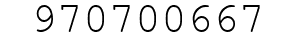 Number 970700667.