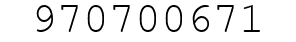 Number 970700671.