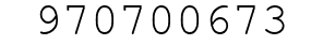 Number 970700673.