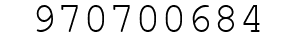 Number 970700684.