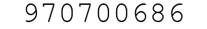 Number 970700686.