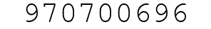 Number 970700696.