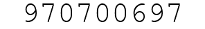 Number 970700697.