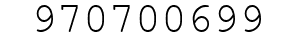 Number 970700699.