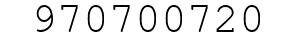 Number 970700720.