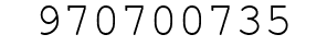 Number 970700735.