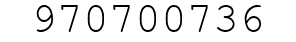Number 970700736.