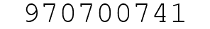 Number 970700741.