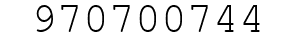Number 970700744.
