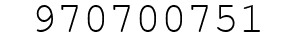 Number 970700751.