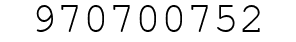 Number 970700752.