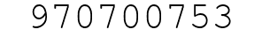 Number 970700753.
