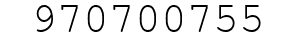 Number 970700755.