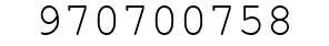 Number 970700758.