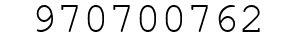 Number 970700762.