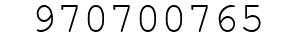 Number 970700765.