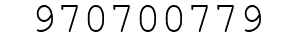 Number 970700779.