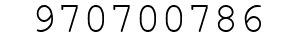Number 970700786.