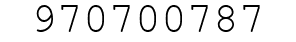 Number 970700787.
