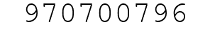 Number 970700796.