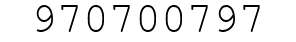 Number 970700797.