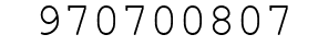 Number 970700807.
