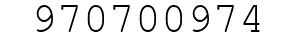 Number 970700974.