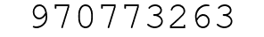 Number 970773263.