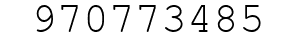 Number 970773485.