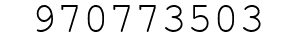 Number 970773503.