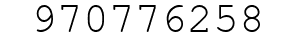 Number 970776258.