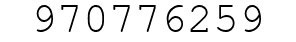 Number 970776259.