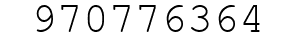 Number 970776364.