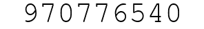 Number 970776540.