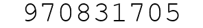 Number 970831705.